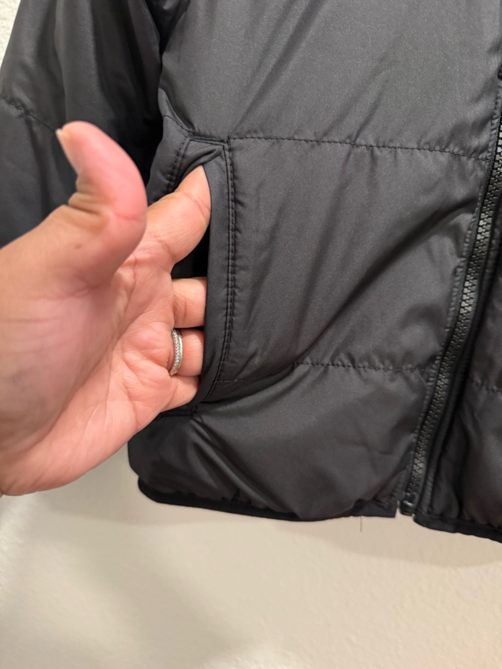 The North Face Reversible Kids Black Quilted Puffer Jacket - Picture 2 of 13